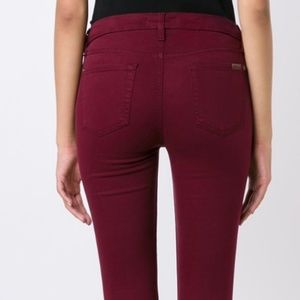 7 For All Mankind MAROON skinny pants